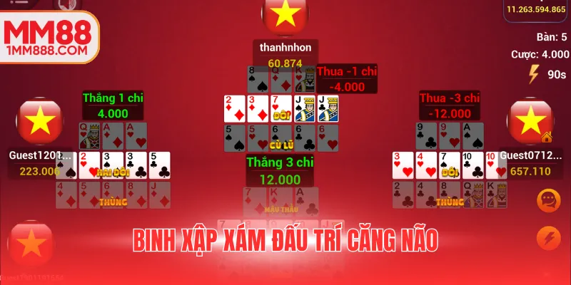 Binh xập xám đấu trí căng não